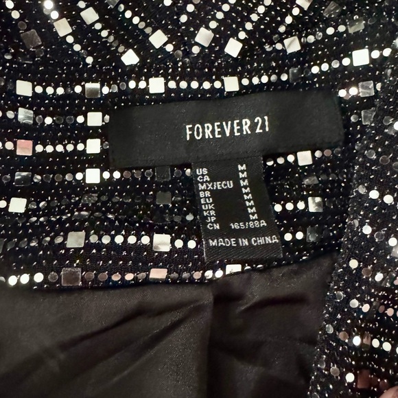 Forever 21 Black and Silver Striped Blazer - Picture 3 of 3